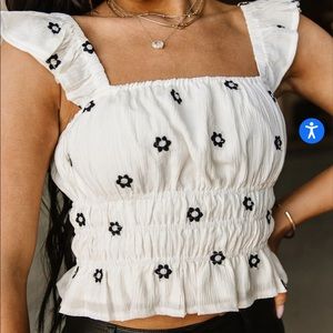 Embroidered tank top